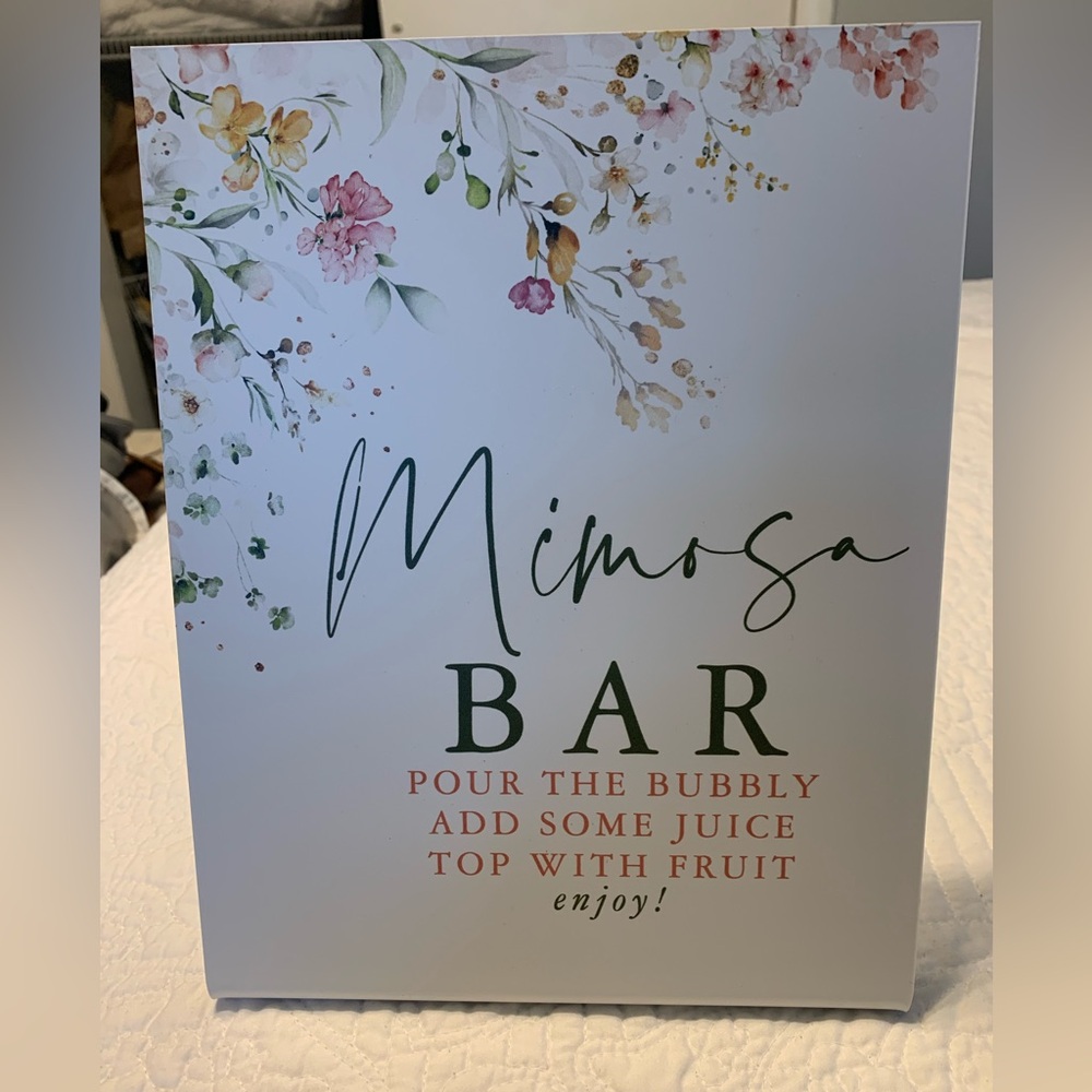 Mimosa bar sign